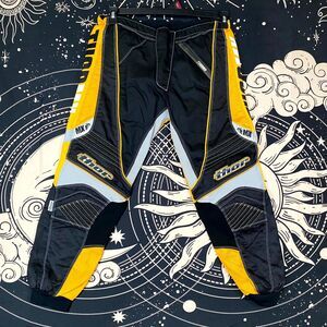 Thor MX Phase Motocross Pants Youth 26 Black Nylon Padded Moto Off Road Racing
